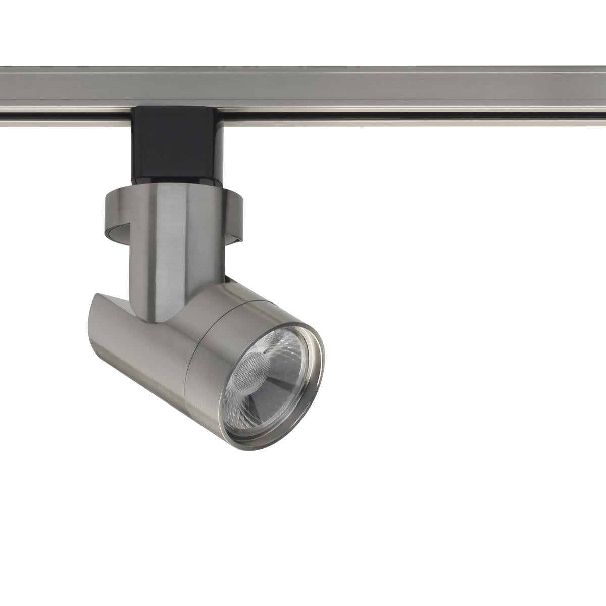Satco TH435 1 Light - LED - 12W Track Head - Barrel - Brushed Nickel - 24 Deg. Beam