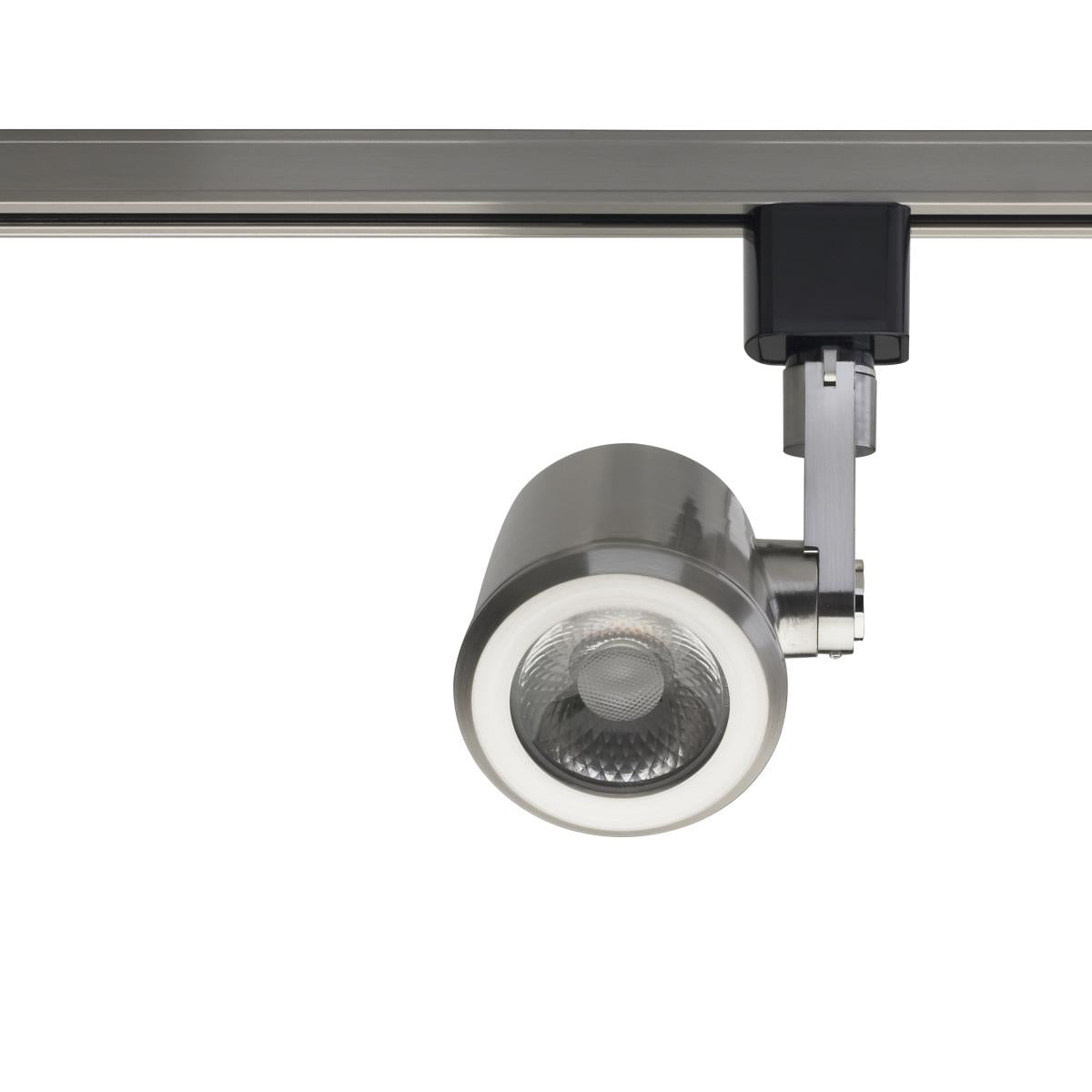 Satco TH457 1 Light - LED - 12W Track Head - Taper Back - Brushed Nickel - 36 Deg. Beam