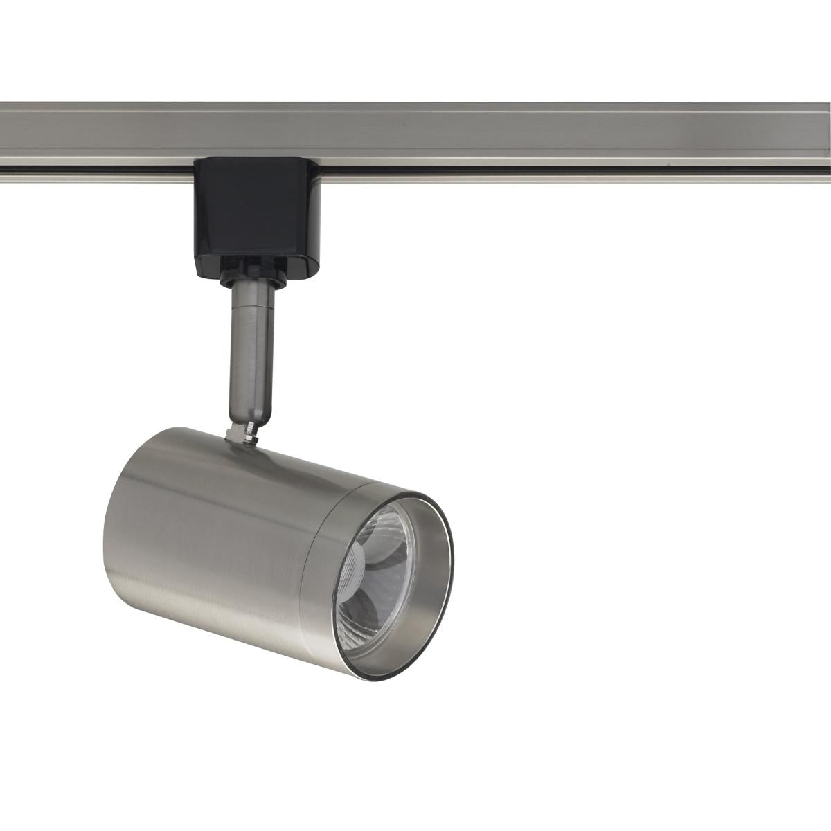 Satco TH477 1 Light - LED - 12W Track Head - Small Cylinder - Brushed Nickel - 36 Deg. Beam
