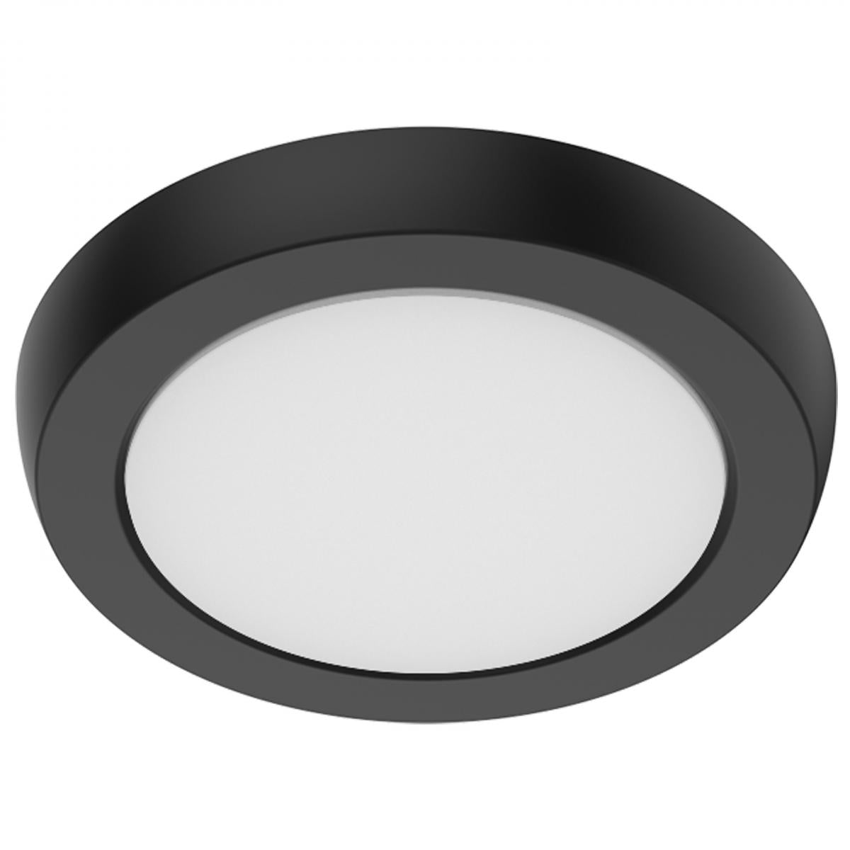 Satco 62-1901 Blink Performer - 8 Watt LED 5 Inch Round Fixture Black Finish 5 CCT Selectable