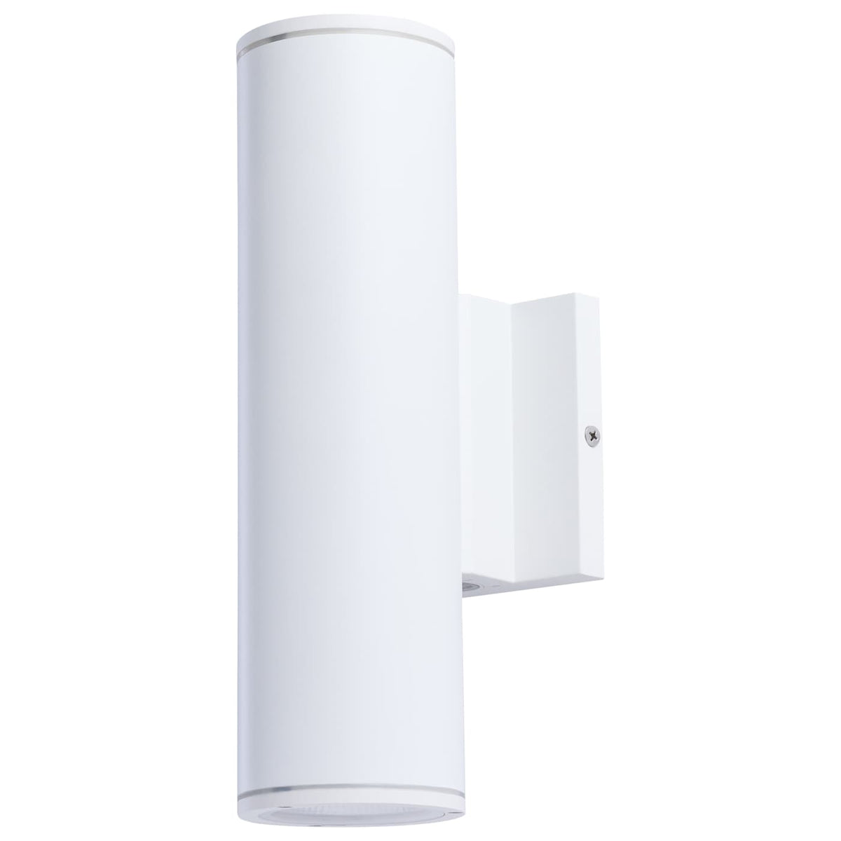 Satco 65-1762 20 Watt  3K/4K/5K CCT Selectable  2 Light Medium Wall Sconce  Up and Down Installation  White Finish  120-277 Volt
