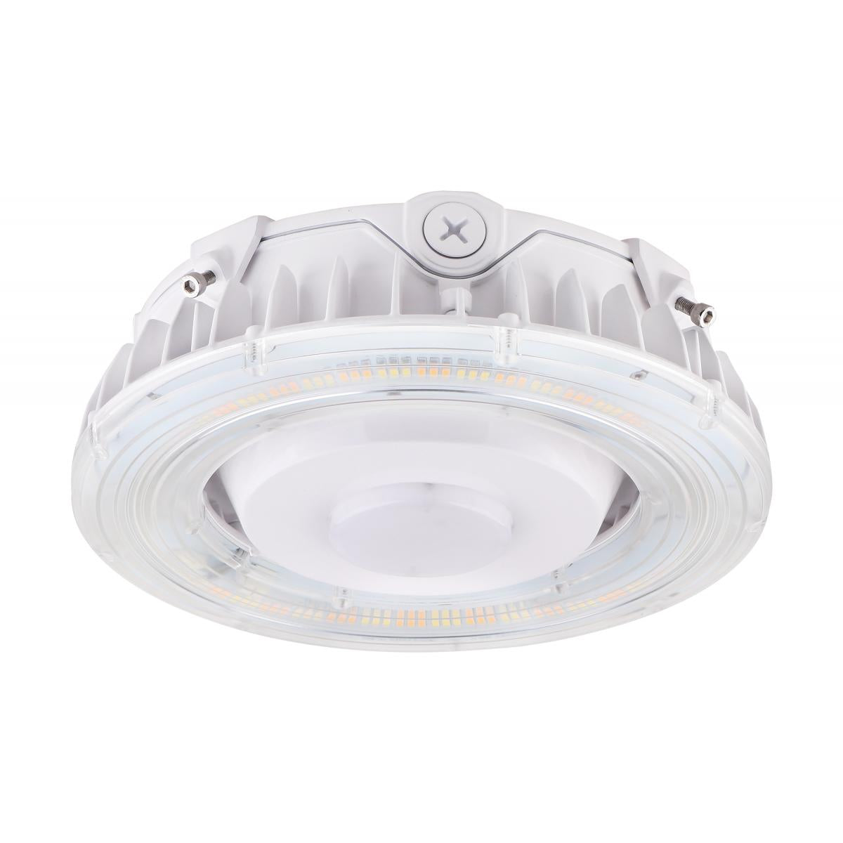 Satco 65-623 LED Canopy Fixture 25 Watt CCT Selectable White Finish 100-277 Volt
