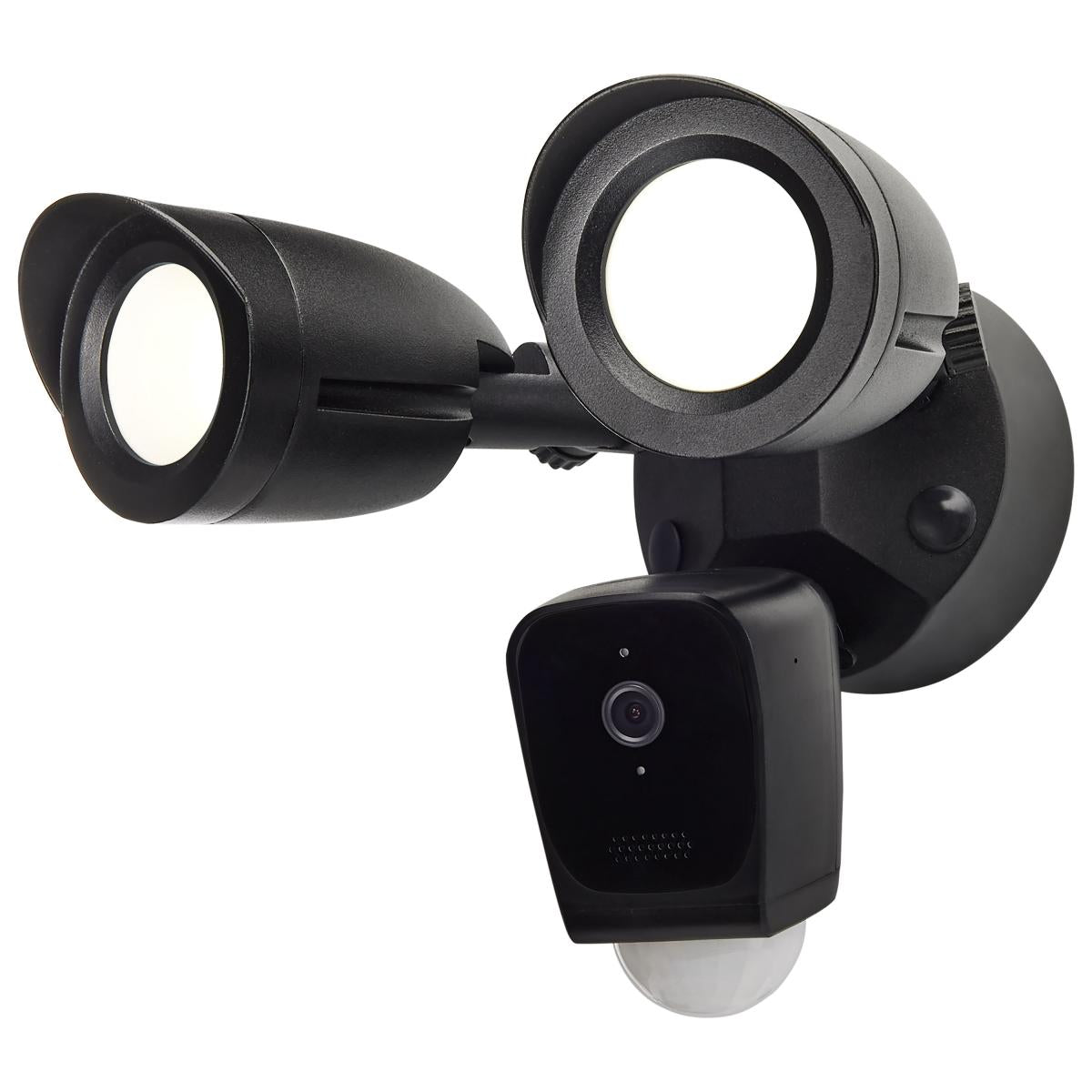 Satco 65-901 Bullet Outdoor SMART Security Camera Starfish enabled Black Finish