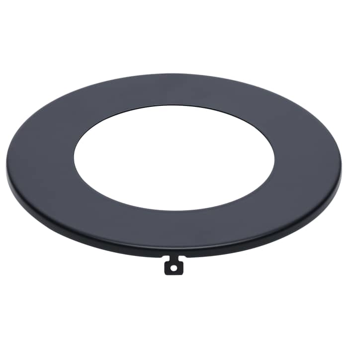 Satco 80-2910 DW TRIM ACC/4/SF/WF/RND/BK Starfish Flat Wafer Downlight Trim 4 Inch Round Black Finish