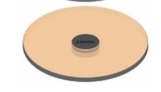 Soraa AC-E-CC-0003-00-S1 SORAA SNAP 4 inch diameter  Color Filter 3/4 CTO 3000K to 2200K