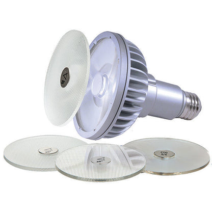 Soraa SNAP 4 inch linear beam spreader accessories shown with LED lamp