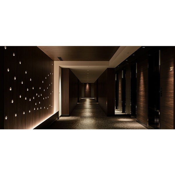 Hallway lighting using Soraa SNAP 4 inch circular beam spreader 25 degree lens