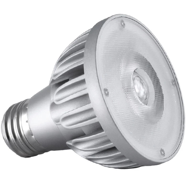 Front and side product photo of Soraa SP20-11-60D-830-H1 BRILLIANT PAR20 E26 120V LED lamp, 10.7W, 60 degree, 3000K