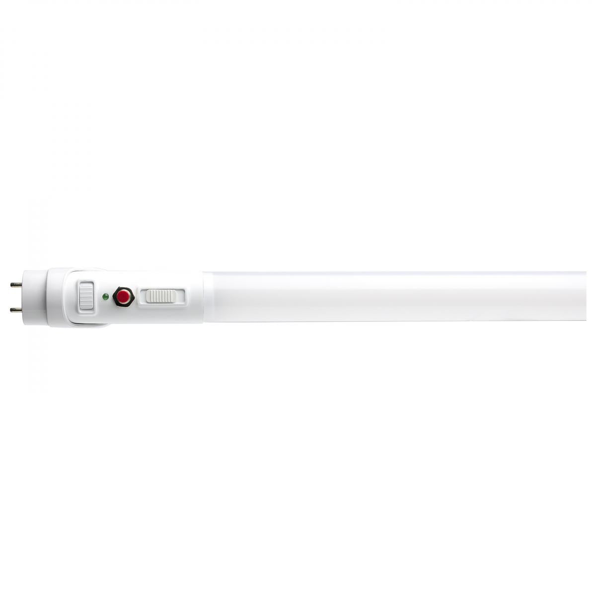 Satco S11730 15 Watt 48 Inch T8 LED 35K/40K/50K CCT Selectable Ballast Bypass with Battery Backup G13 Base 120-277 Volt