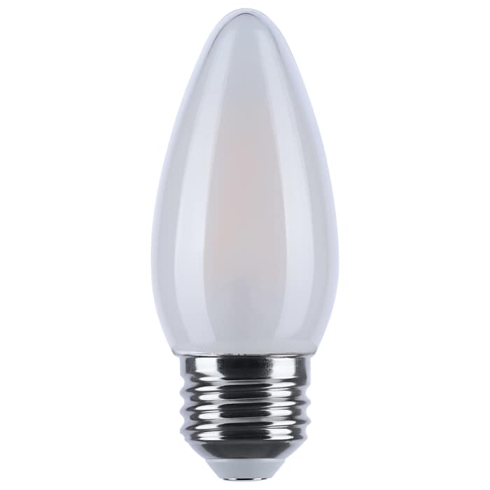 Satco S12160 4.5B11L/930WD/E26/GFYS 4.5 Watt LED B11 3000K-2000K Warm Dimming Medium Base Frost Finish