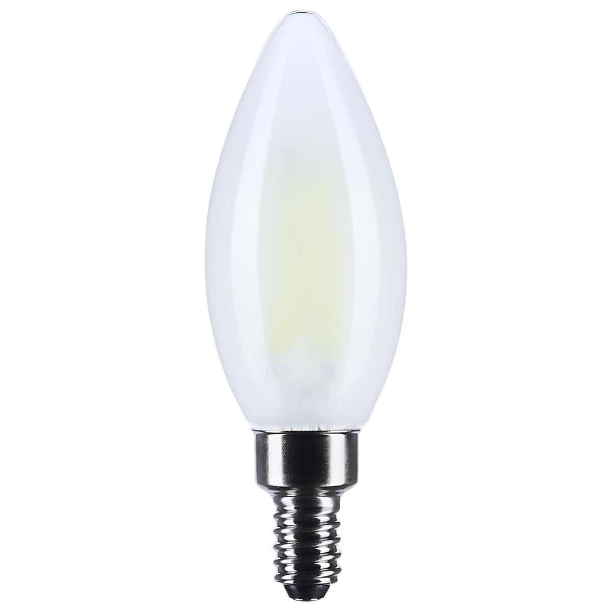 Satco S12498 8W/CTF/LED/950/120V/E12 8W B11 E12 5000K FROST 760 LUMENS
