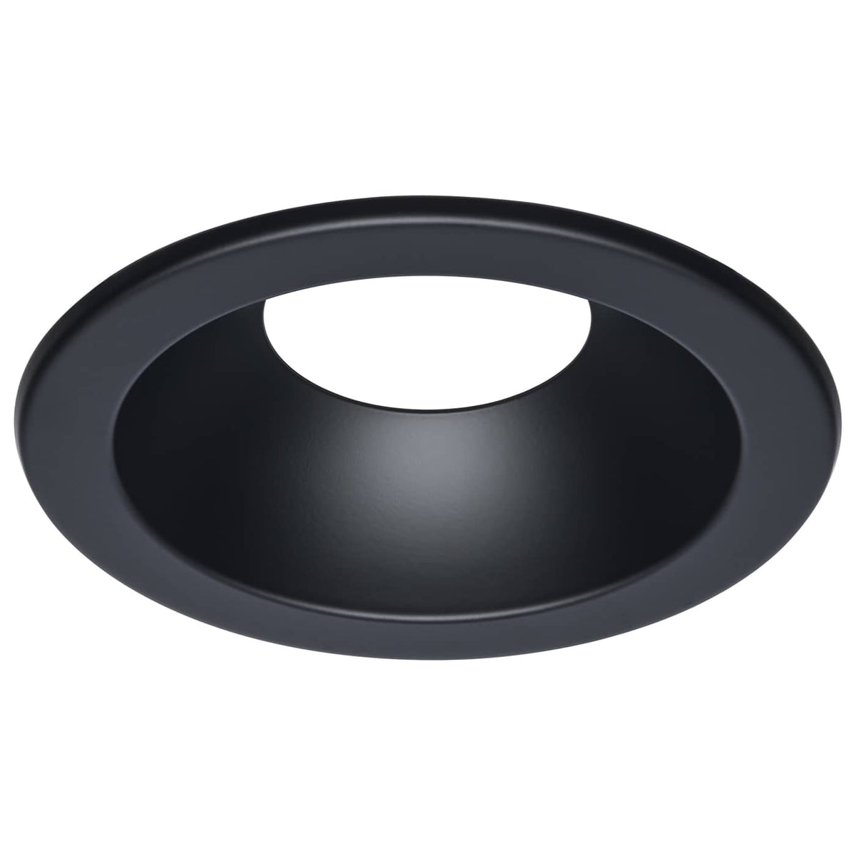 Satco S13527 Performer Series Commercial LED Downlight Trim  6 Inch Round  Matte Black Finish  Compatible with Performer Series S13511