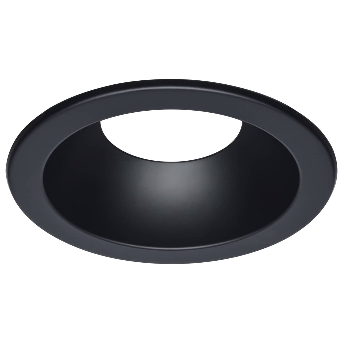Satco S13532 Performer Series Commercial LED Downlight Trim  8 Inch Round  Matte Black Finish  Compatible with Performer Series S13512