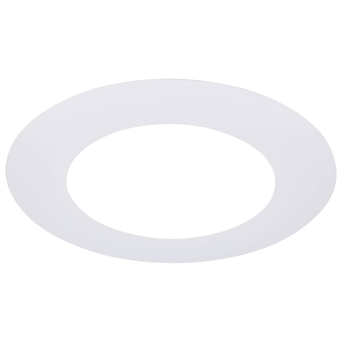 Satco S13540 CDLGR4RWH 4-Inch Flat Goof Ring for Commercial Downlights Round White Finish