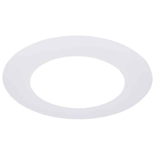 Satco S13540 CDLGR4RWH 4-Inch Flat Goof Ring for Commercial Downlights Round White Finish