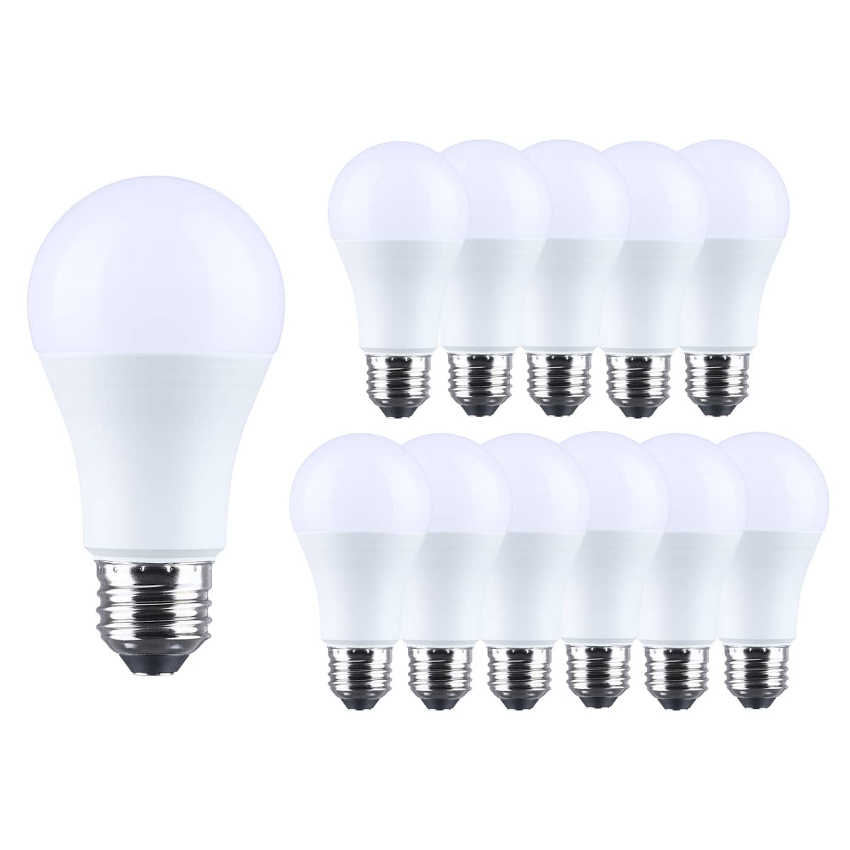 Satco S14340 15 Watt LED A19  4000K CCT  Medium Base  Plastic  120 Volt  12-Pack