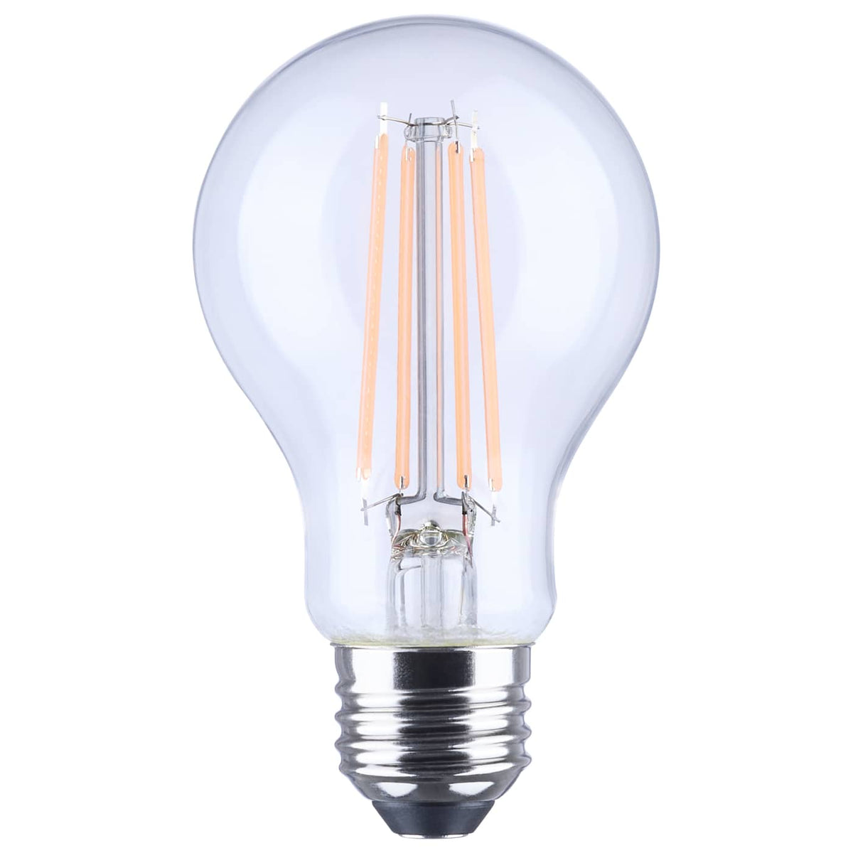Satco S14389 8 Watt LED A19  Straight Filament  Purple Light  Glass  120 Volt  1-Pack