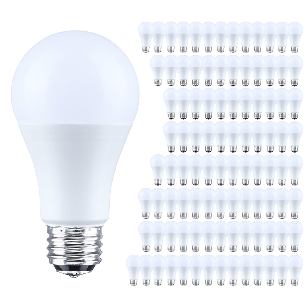Satco S14416 9.8 Watt LED A19  5000K CCT  Medium Base  120 Volt  100 Pack