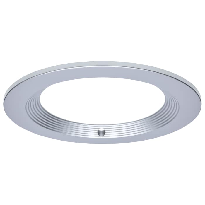 Satco S21652 CDL 4IN ROUND TRIM SILVER 4-Inch Round Trim for LED Downlight Silver Finish