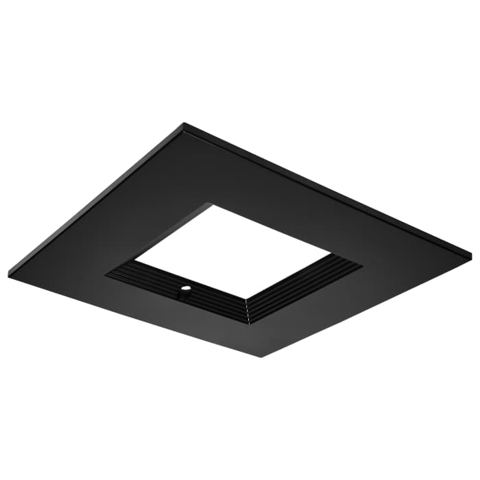 Satco S21687 CDL 4IN SQ INT-EM TRIM BRONZE 4-Inch Square Trim for LED Downlight with Integrated EM Driver Bronze Finish