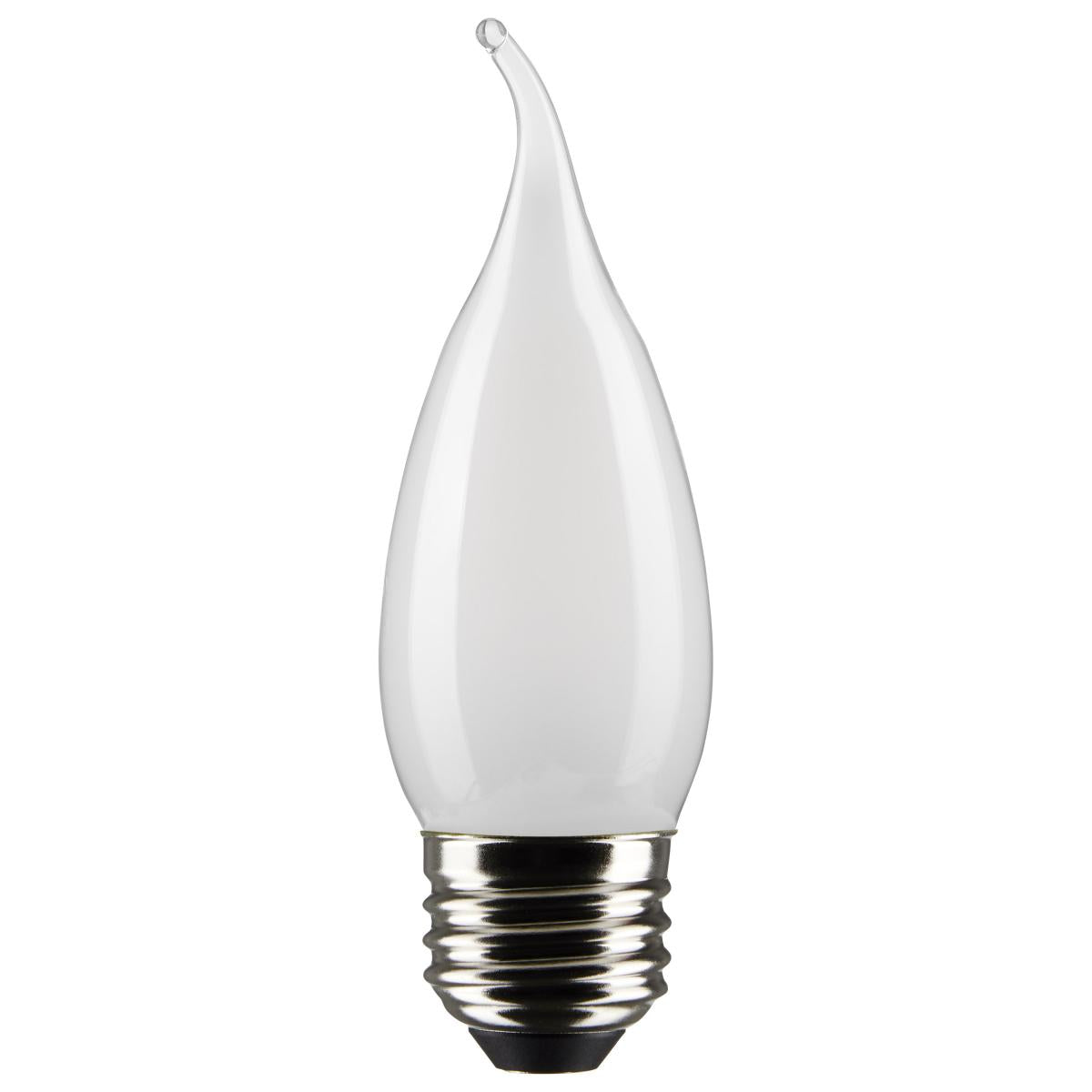 Satco S21853 5.5 Watt CA10 LED Frosted Medium Base 2700K 500 Lumens 120 Volt 2-Card