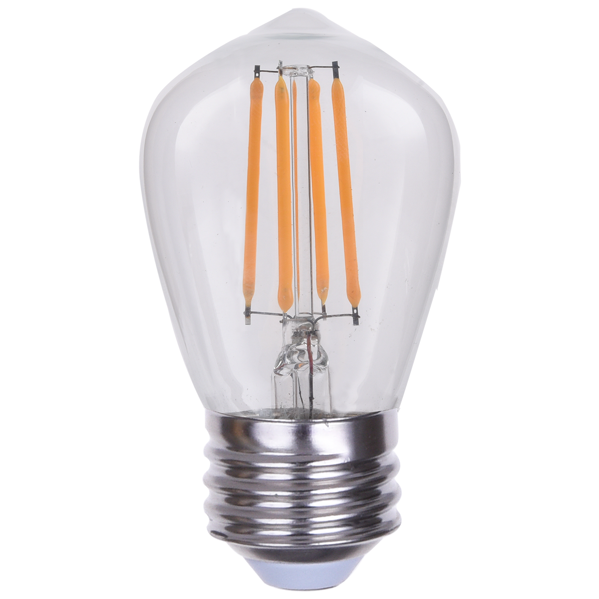 Eiko 09864 LED4WS14/FIL/827-DIM-G7 LED Advantage Filament S14 320 Deg, 4W-300lm, Dimmable, 80CRI, 2700K, E26, 120VAC Clear