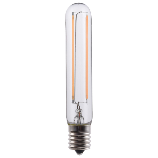 Eiko 09867 LED4WT6.5E17/FIL/827-DIM-G7 LED Advantage Filament T6-1/2 320 Deg, 4W-300lm, Dimmable, 80CRI, 2700K, E17, 120VAC