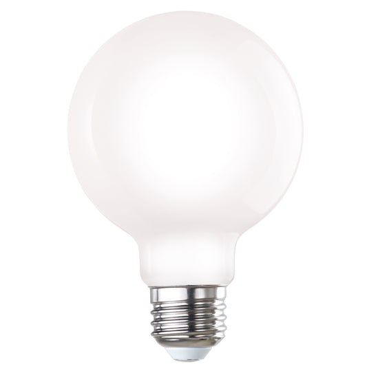 Bulbrite 776697 LED7G25/30K/FIL/M/D/B 7W LED G25 3000K FILAMENT MILKY E26 DIM