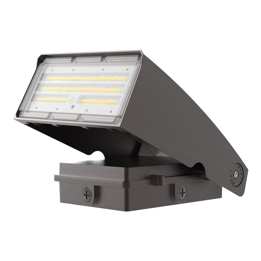 Eiko 12400 WPA/PS75/8CCT/HD/BZ Adjustable Wallpack PowerSet 75W 80CRI 5000/4000/3000K 120-347V DIM Bronze