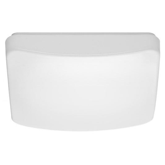 Satco 62-1217 14 inch; Flush Mounted LED Fixture; CCT Selectable; Square; White Acrylic; with Sensor