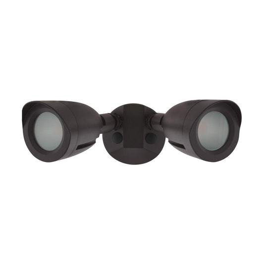 Satco 65-712 LED Security Light Dual Head Bronze Finish 3000K