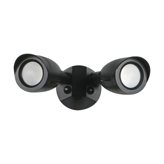 Satco 65-720 LED Security Light Dual Head Black Finish 4000K