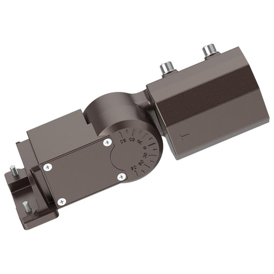 Satco 65-875 Area Light Extended Slipfitter Mount with Sensor Knockouts; Bronze Finish