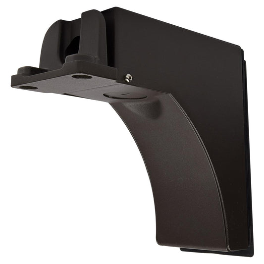 Satco 65-876 Area Light Fixed Arm Mount with Sensor Knockouts; Bronze Finish