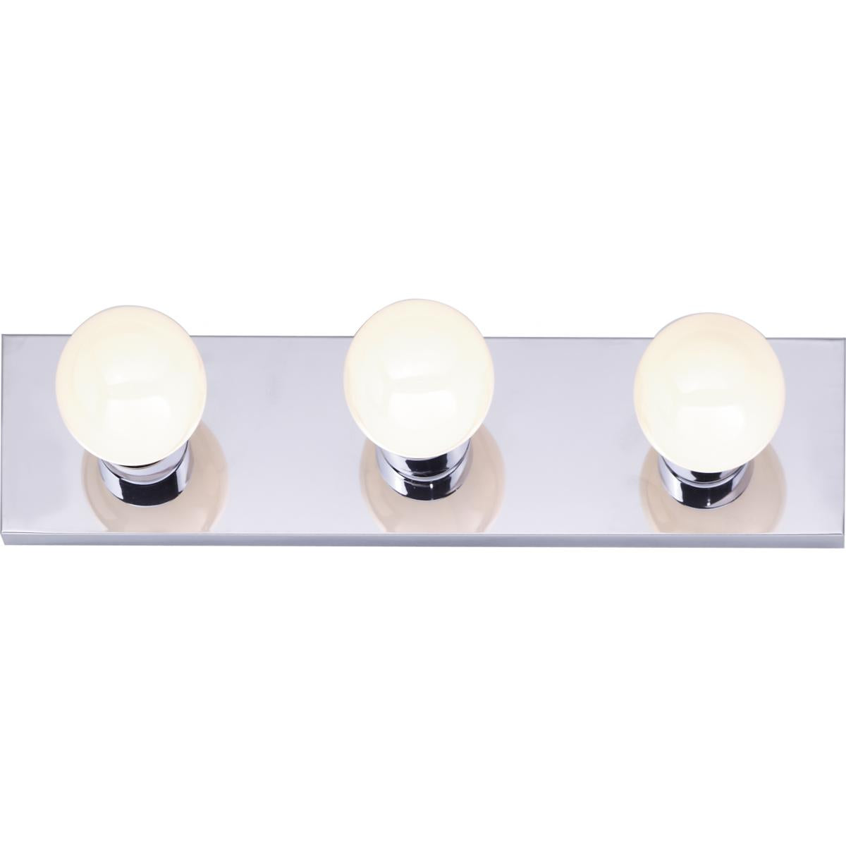 Satco 77-192 3 Light - 18" - Vanity - Strip - Polished Chrome Finish
