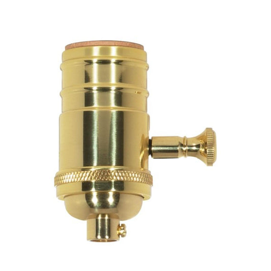Satco 80-1703 200W Full Range Turn Knob Dimmer Socket