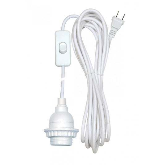Satco 80-2223 White Phenolic Keyless Socket With Uno Ring