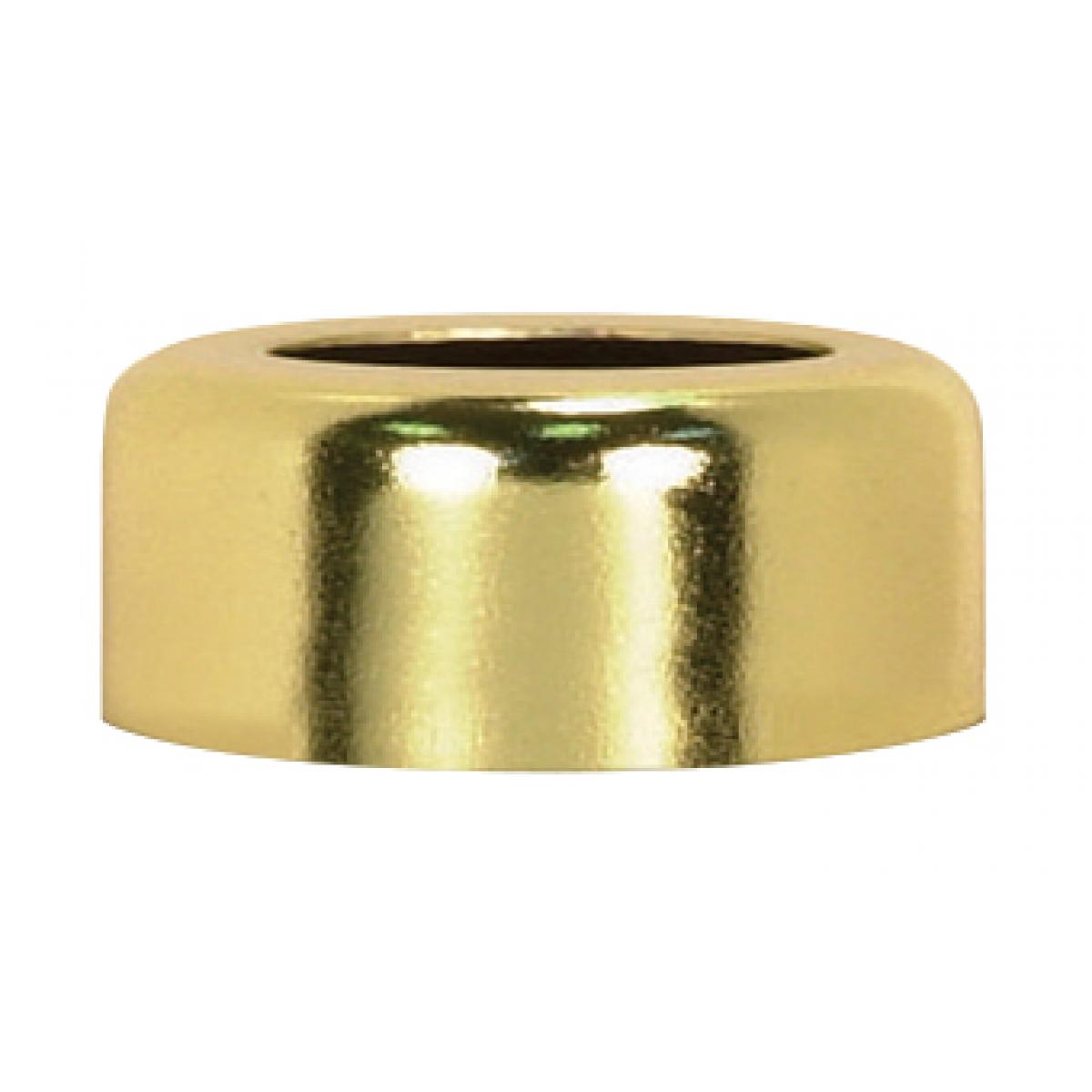 Satco 80-2452 Candelabra Candle Follower; Brass Plated Finish; 7/8" Inside Diameter; 7/16" Height