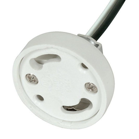 Satco 80-2594 CFL Self Ballast For GU24 60" 18 AWM 105C Leads U-Channel 1/8 IP Hickey 1-1/4" Height