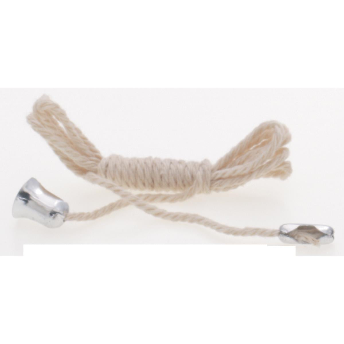 Satco 90-1034 3 Foot Pull String Nickel Bell And Connector