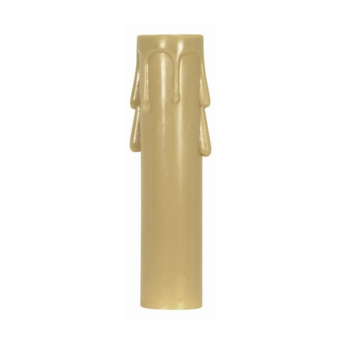 Satco 90-1512 Plastic Drip Candle Cover Antique Plastic Drip 13/16" Inside Diameter 7/8" Outside Diameter 3" Height