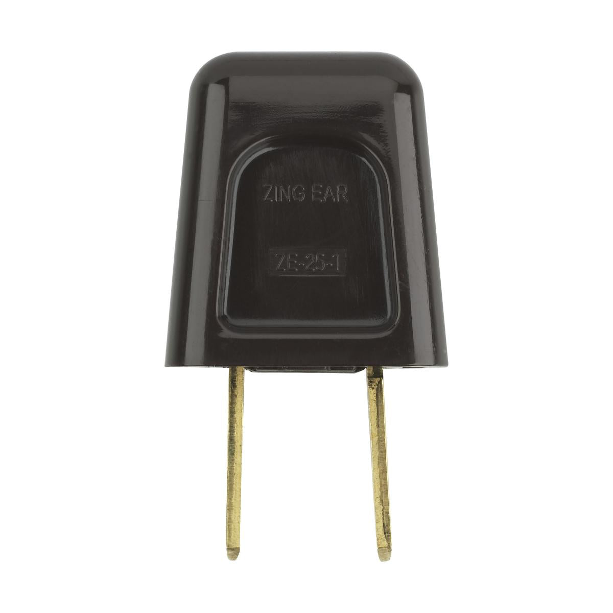 Satco 90-1521 Quick Connect Plug Brown Finish Polarized 18/2-SPT-1 6A 125V