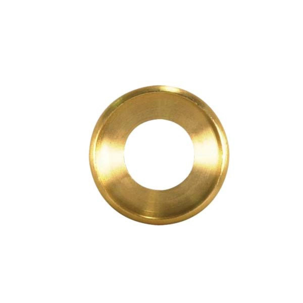 Satco 90-1609 Turned Brass Check Ring 1/4 IP Slip Unfinished 5/8" Diameter