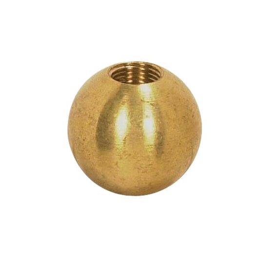 Satco 90-1630 Brass Ball 1-1/2" Diameter 1/8 IP Tap Unfinished