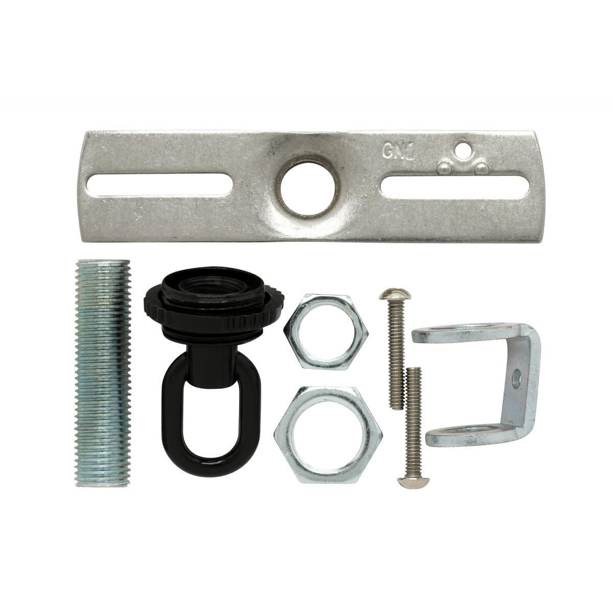 Satco 90-1696 Screw Collar Loop Parts Bag Black Finish