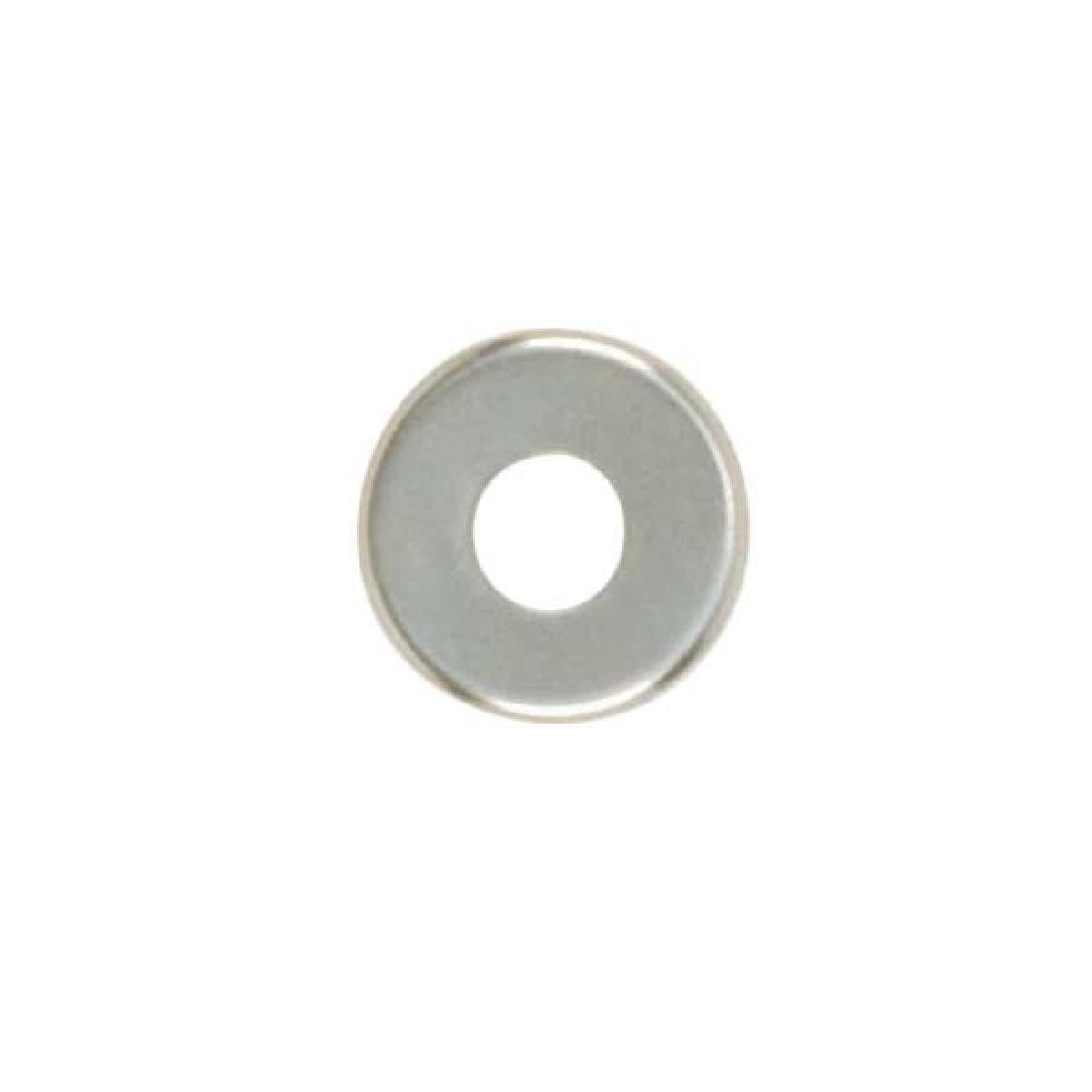 Satco 90-1790 Steel Check Ring Curled Edge 1/8 IP Slip Nickel Plated Finish 2" Diameter