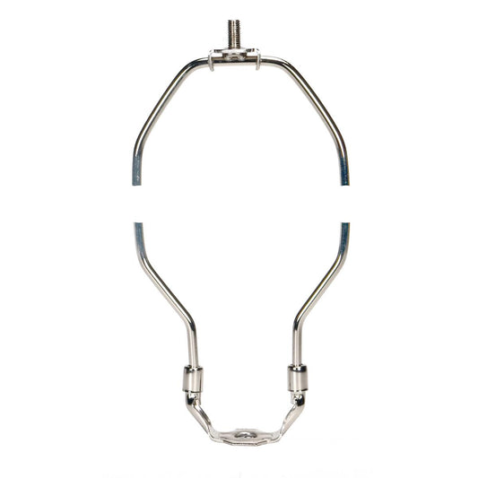 Satco 90-2007 Heavy Duty Harp Polished Nickel Finish 7-1/2" Height 1/8 IP Saddle 1/4-27 Thread 125 Carton