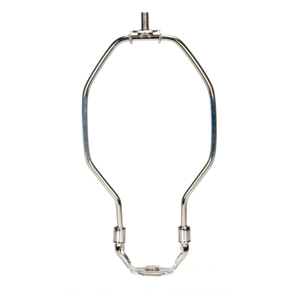 Satco 90-2020 Light Duty Harp Polished Nickel Finish 6-1/2" Height 1/8 IP Saddle 1/4-27 Thread 125 Carton