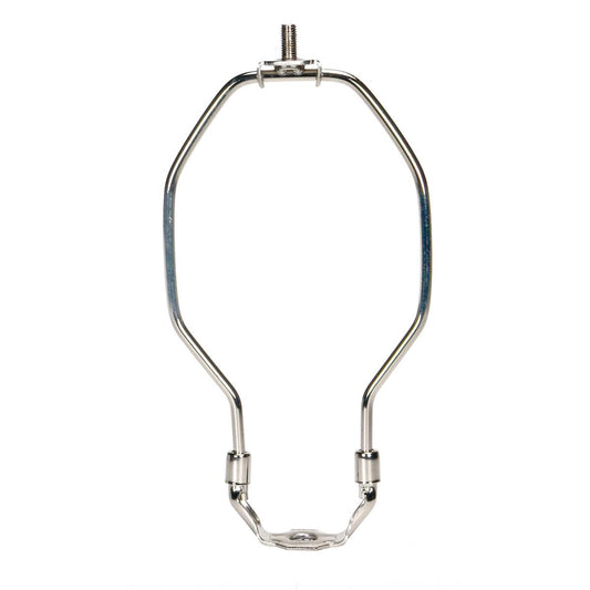 Satco 90-2020 Light Duty Harp Polished Nickel Finish 6-1/2" Height 1/8 IP Saddle 1/4-27 Thread 125 Carton