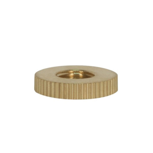 Satco 90-2441 Knurl Solid Brass Check Ring 1/8 IP Tapped 1-1/4" Diameter